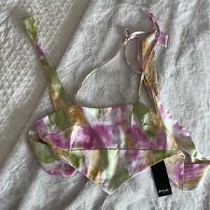 NWT Nasty Gal Tie Up Scarf Top